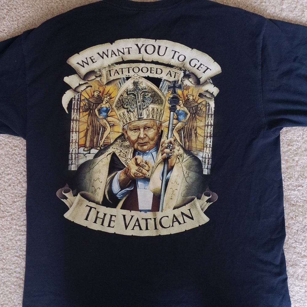 Vatican tattoo tee